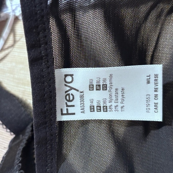 FREYA Sz 36I Bra Padded Underwire Adjustable Back and Straps NEW WITH TAG - Picture 9 of 10